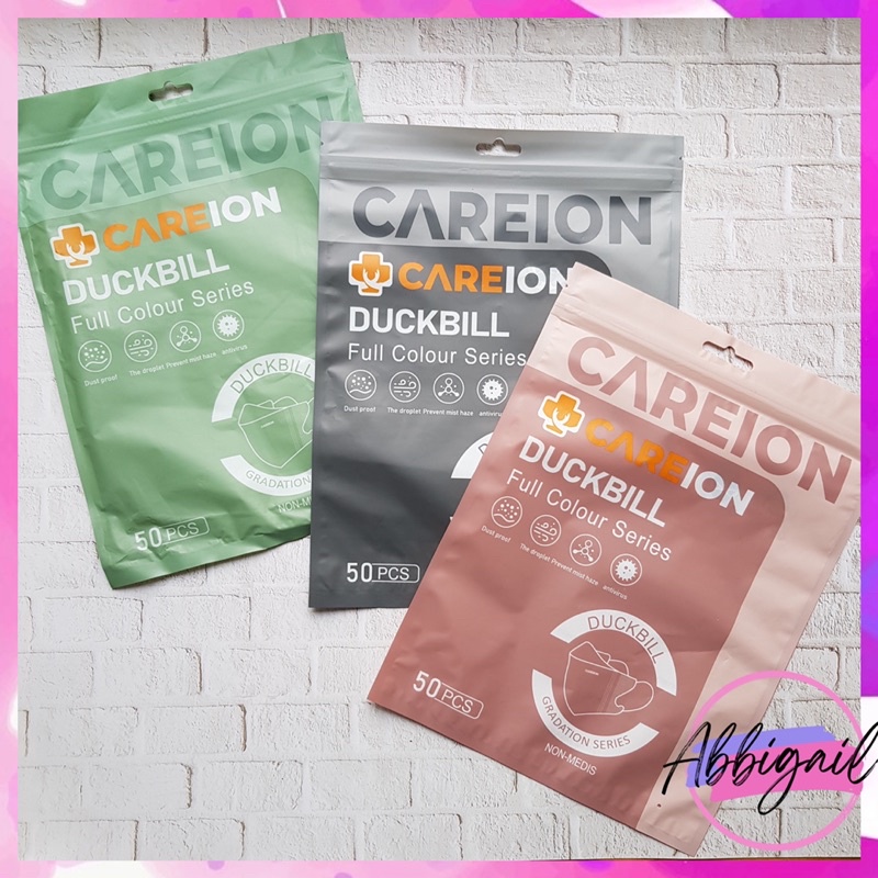 𝘈𝘉𝘎✰ Masker Duckbill Careion isi 50 pcs Mix Warna / Duckbill Full Colour Warna Warni / MASKER CAREION DUCK BILL EMBOS FULL COLOUR SERIES ISI 50PC / MASKER DUCK BILL CAREION FACE MASK 3PLY EMBOS 1128