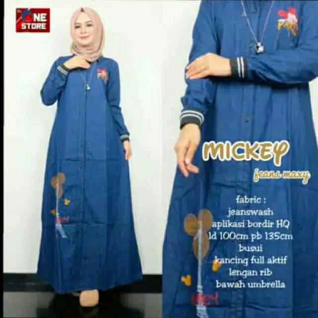 Mickey dress jeans cantik