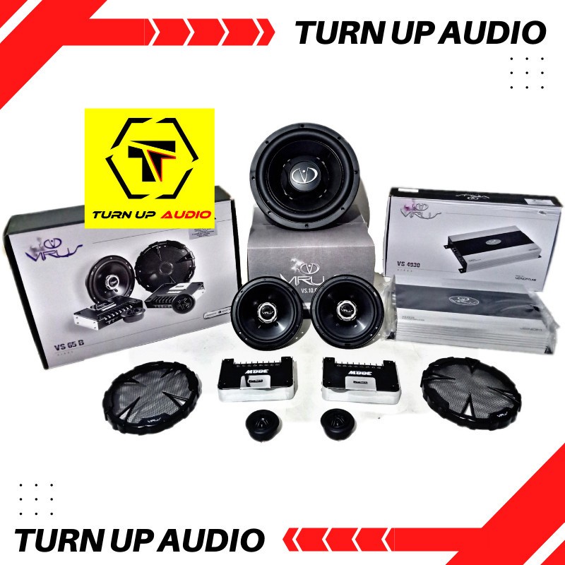 Paket audio Mobil VENOM VIRUS FULL SET audio sound system ORIGINAL 12"