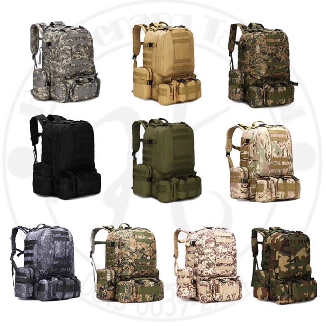 Tas Ransel tactical military 50L/tas  ransel anak/ caril tactical Import/  tas kode 213