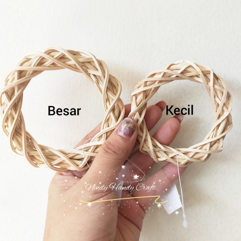 Ring Rotan Rustic - Hiasan Mahar - Ring Rotan - Hiasan Rotan - Hiasan Mahar Rotan