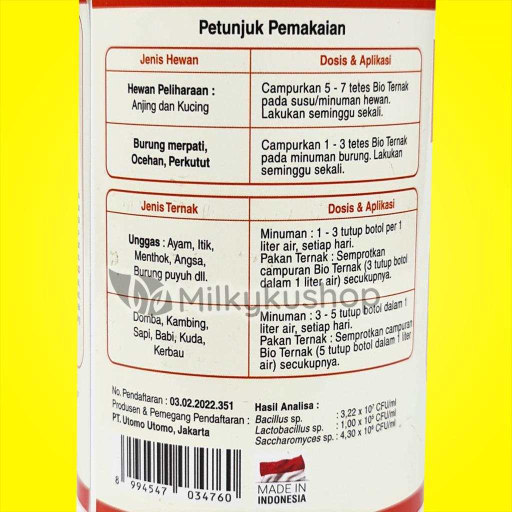 BIOTAMA 2 TERNAK 500 ML PROBIOTIK HEWAN VITAMIN