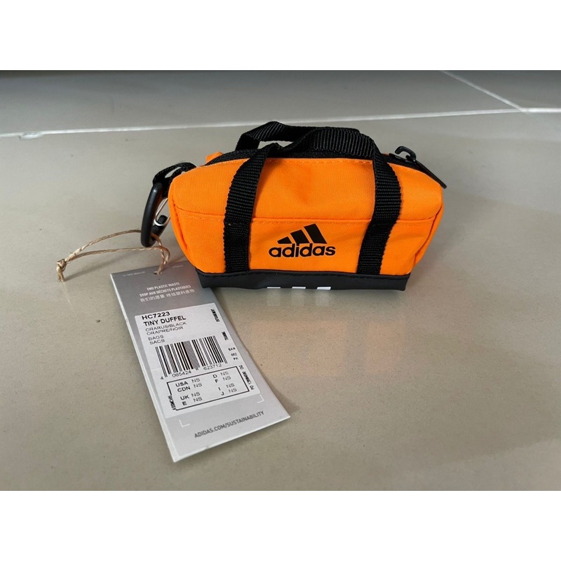 ADIDAS Original HC7223 Tiny Duffel Bag Keychain Tas Mini Duffle Gantungan Kunci