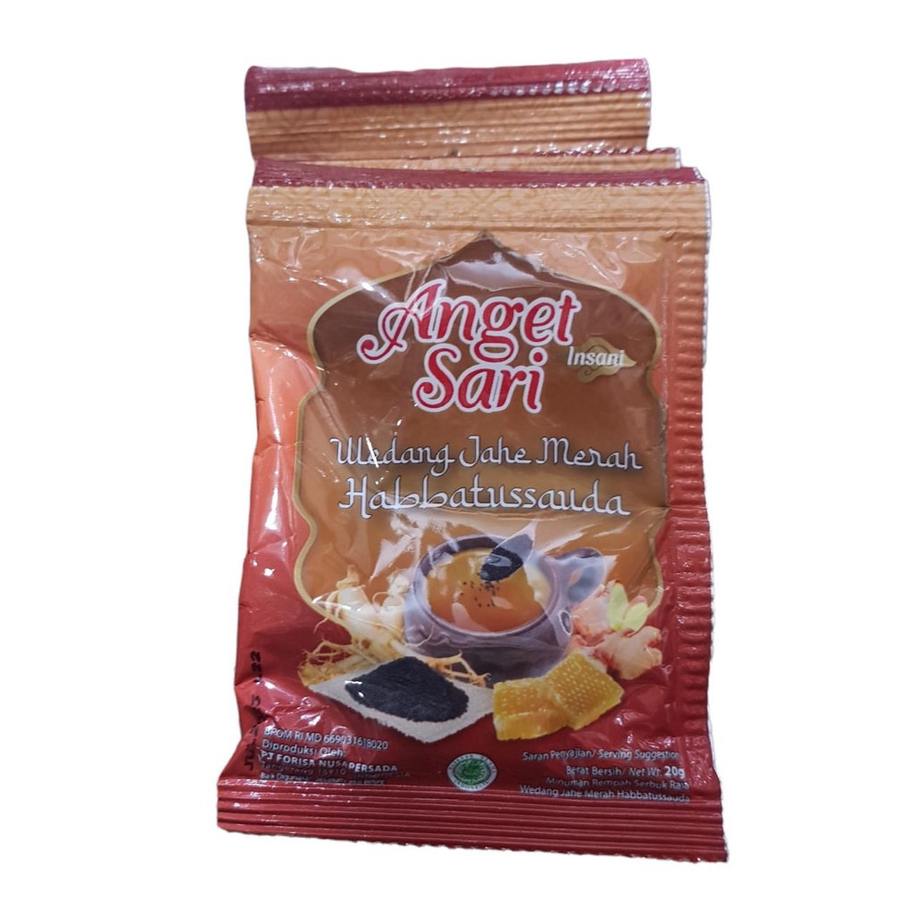 ANGET SARI WEDANG JAHE/SUSU JAHE 1 RENCENG ISI 10 SACHET