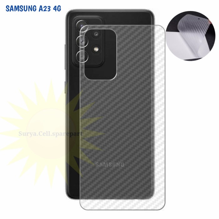 Back Skin Carbon Samsung A23 4G - Skin Carbon Samsung A23 4G - SC