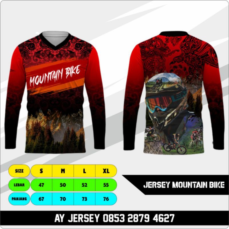 BAJU JERSEY SEPEDA MOUNTAIN BIKE | PREMIUM | GRADE A (PJG)