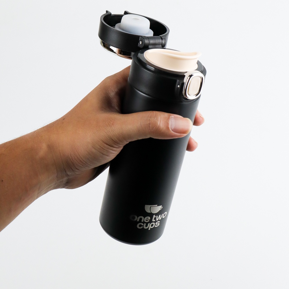 One Two Cups Botol Minum Thermos Suhu LCD Thermal Smart Mug Stainless Steel 382ml - OTC002
