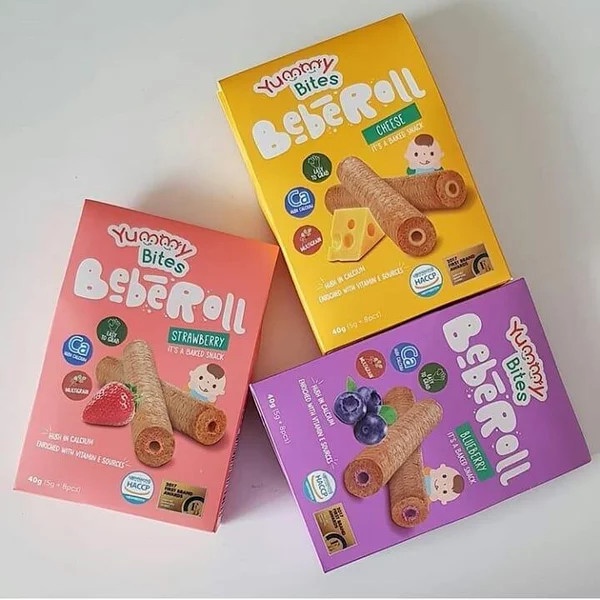 YUMMY Bites Beberoll Cheese & Blueberry Pack 40gr