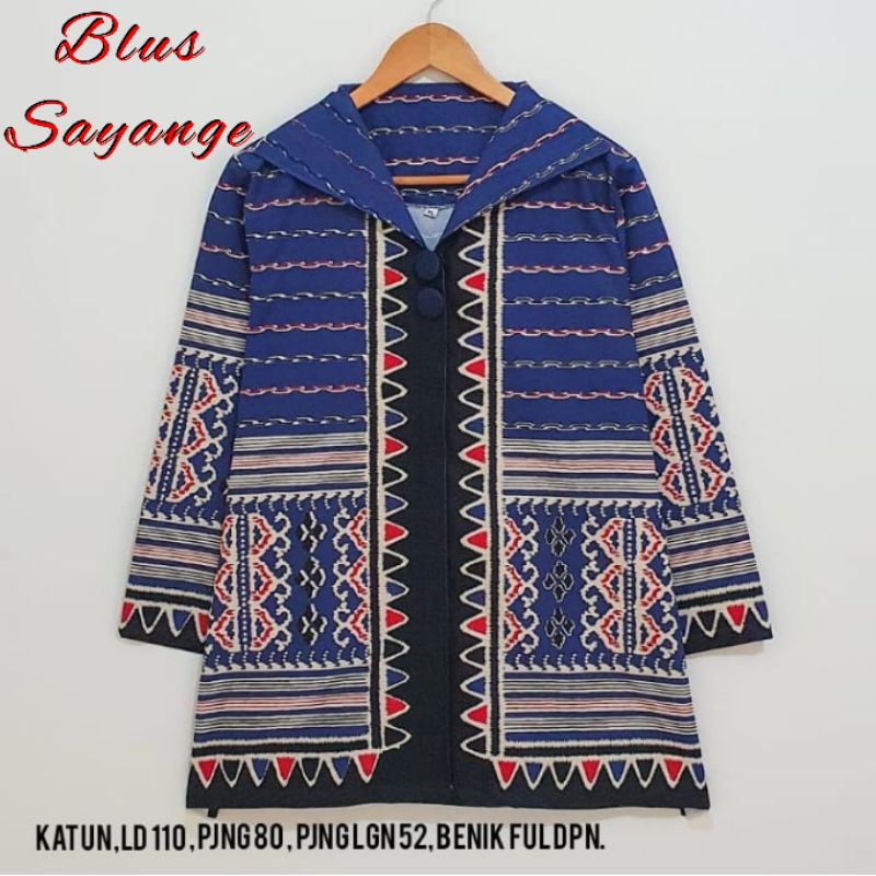 Blus Sayange batik solo atasan kerja blus kantor