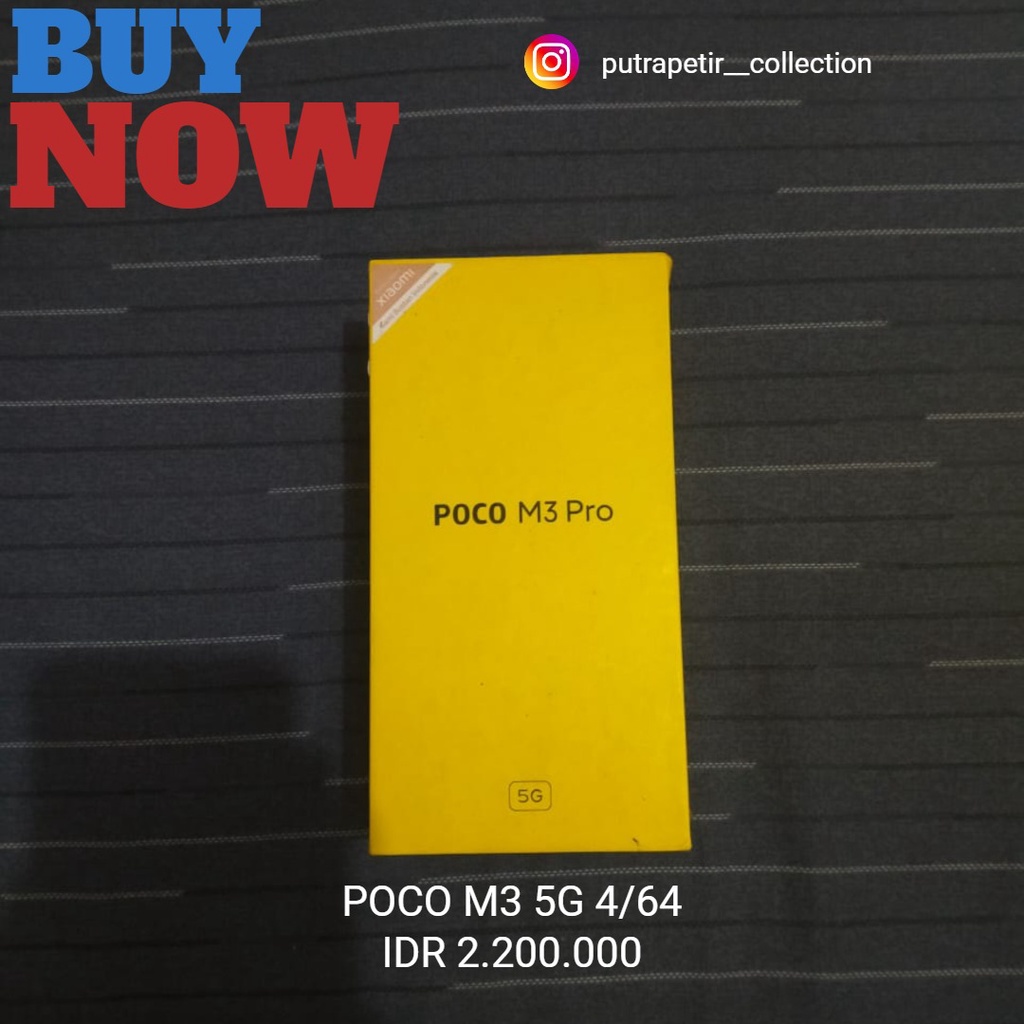 JUAL POCO M3 PRO 5G 6/64 SECOND LIKE NEW MURAH