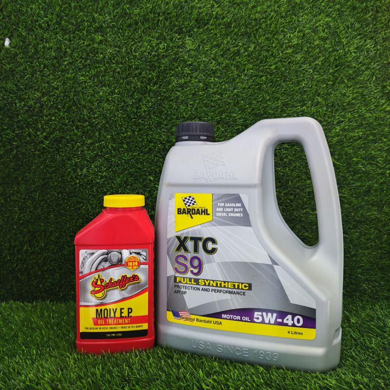 BARDAHL XTC S9 5W40 API SP/CF 4 LITER + SCHAEFFER MOLY EP 1 PINT 473ml