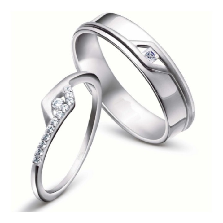 Bisa Pesan Model Gratis Ukir Nama Garansi Silver Asli Cincin Kawin Couple Perak Tunangan Nikah Id6