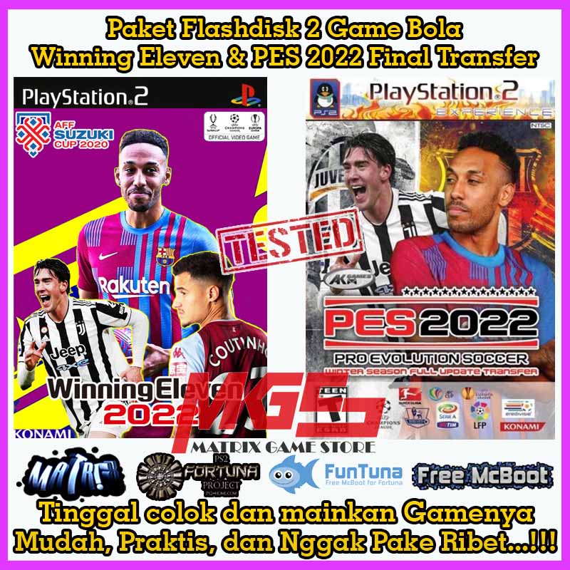 Flashdisk Game PS2 PS 2 PES dan Winning Eleven 2022 Final Transfer Terbaru
