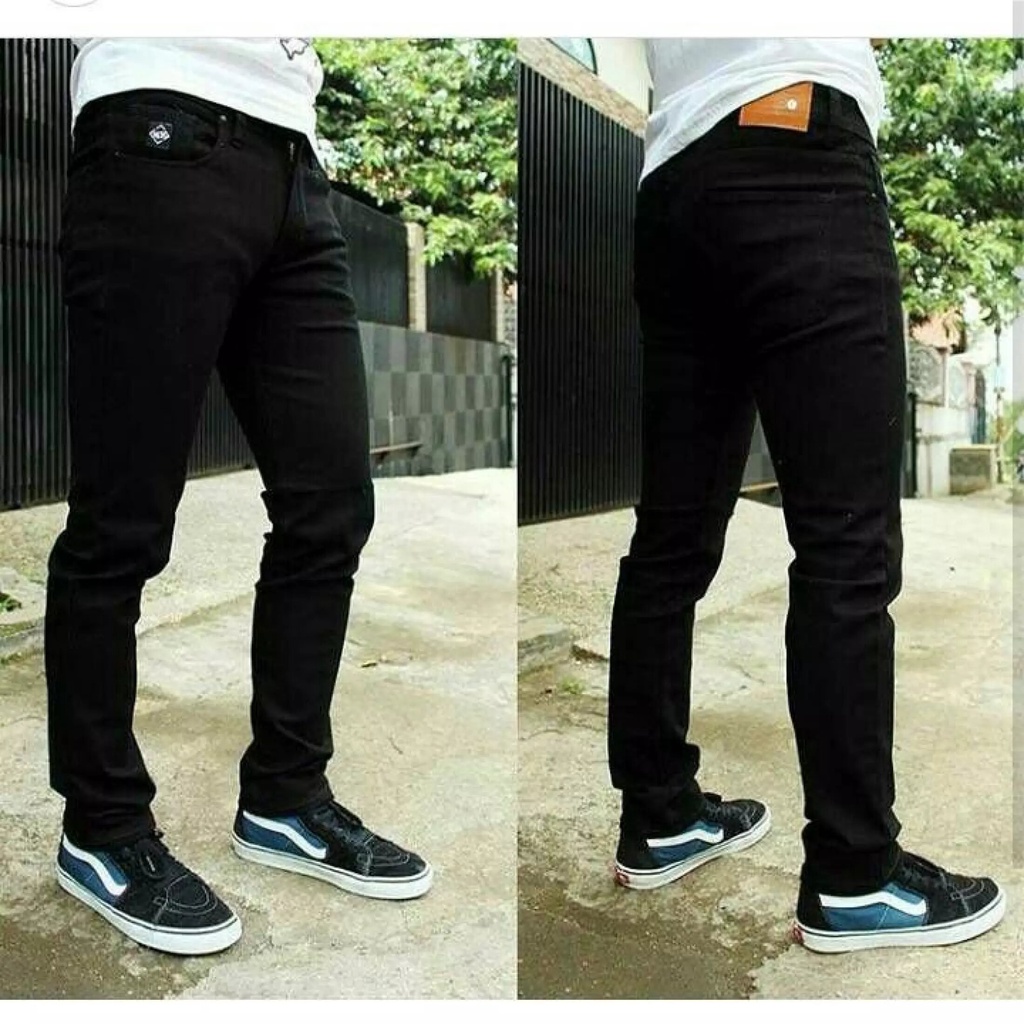 Celana jeans pria skinny / celana skinny jeans / celana panjang pria/celana jeans hitam/celana murah