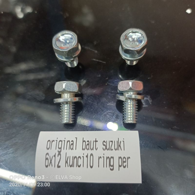 original baut suzuki 6x12 kunci10 ring per