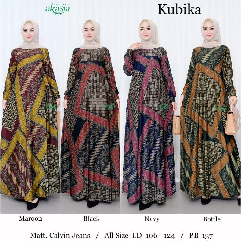 GAMIS CALVIN JEANS MOTIF BATIK KUBIKA BY AKASIA