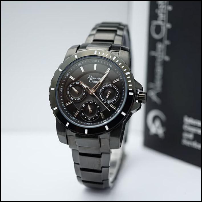 Alexandre Christie. Ac 6141. Full Black. Ladies. Original