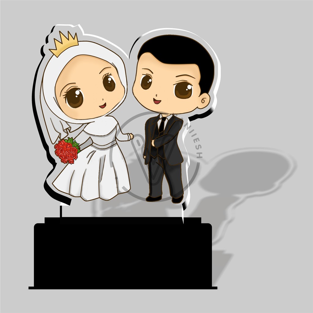 Gambar Wedding Kartun Dengan