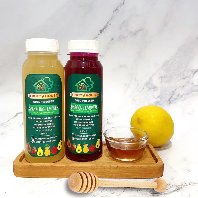 

Paket Promo 2botol | Lemon Honey Series | Cold Pressed Juice | 250ML