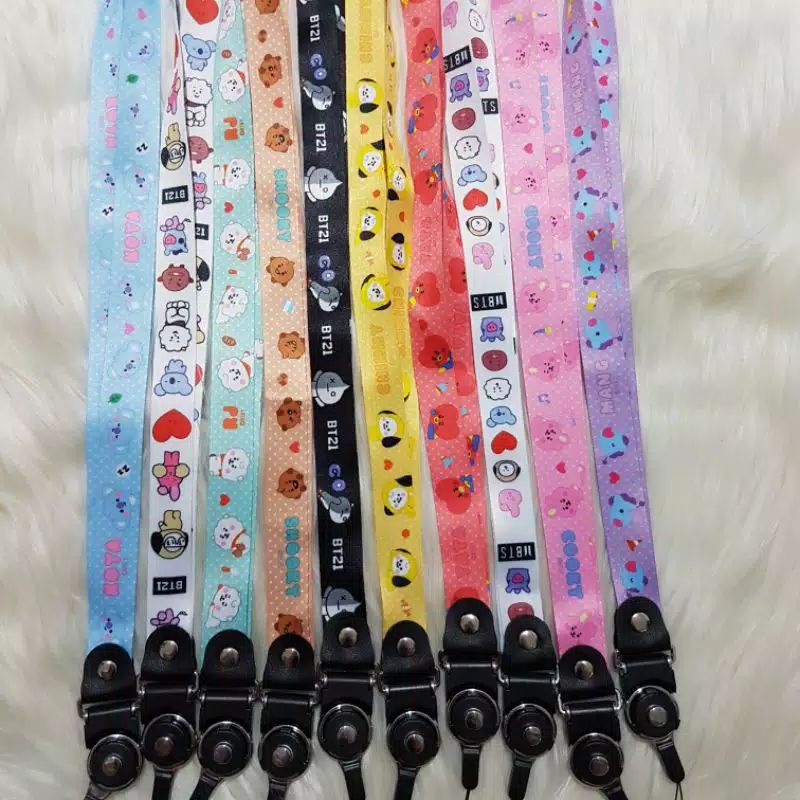 TALI GANTUNGAN HANDPHONE BT21/BTS/K-POP KOREA/ BAHAN IMPORT 10 MOTIF