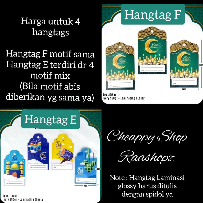 

4pcs Hangtag Lebaran Hangtag Idul Fitri Kartu Ucapan Lebaran Idul Fitri Hang Tag Lebaran Hang tag Idul Fitri Hangtag Eid Mubarak Hangtag box hampers lebaran