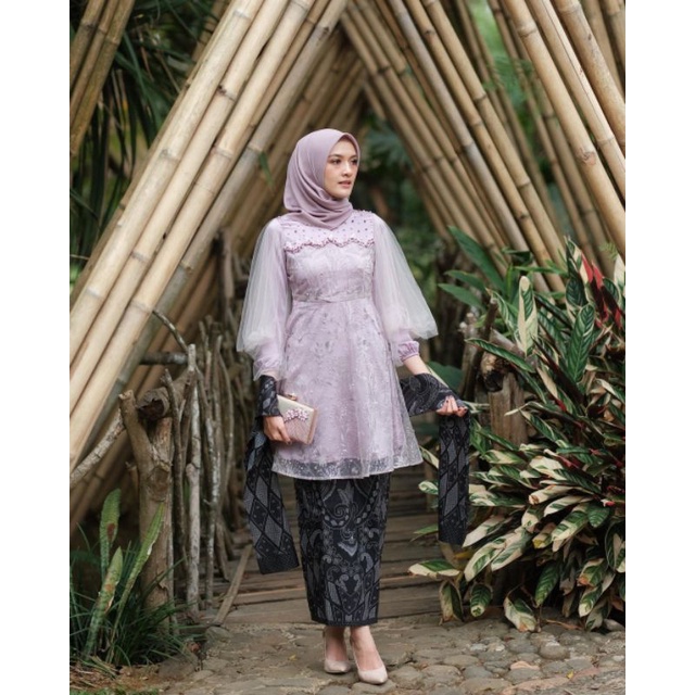 COUPLE LUNNA SET LILAC COUPLE KONDANGAN COUPLE KEBAYA BROKAT COUPLE LAMARAN