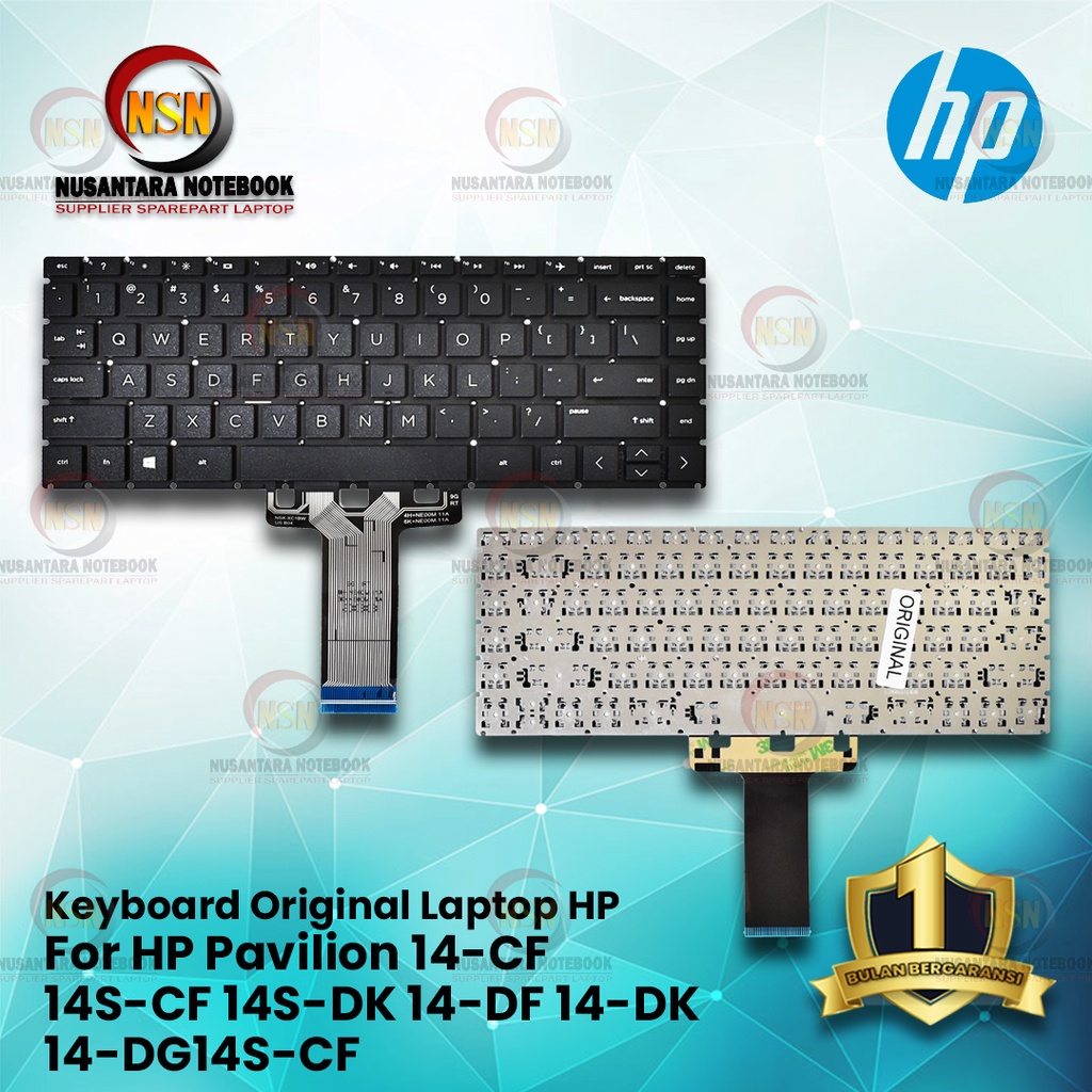 Keyboard Original Laptop HP For Pavilion 14-CF 14S-CF