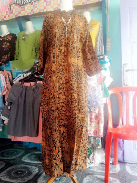 Cuci Gudang Gamis Batika Sogan Batik Busui Friendly Termurah Sejagad Raya Dress Ibu Hamil