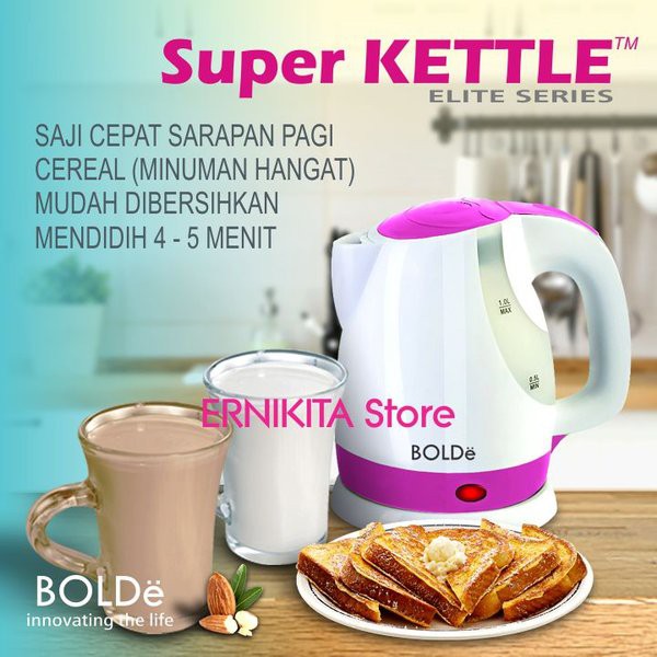 SUPER KETTLE BOLDe - ORIGINAL - TEKO LISTRIK - PEMANAS AIR