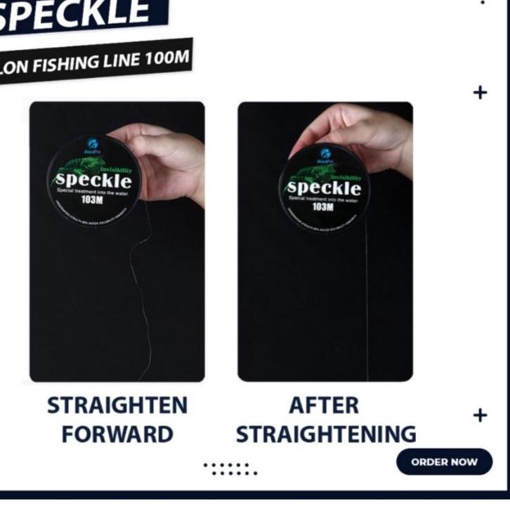 Menarik.. Senar Pancing Speckle 100M Lembut Kuat Tidak keriting