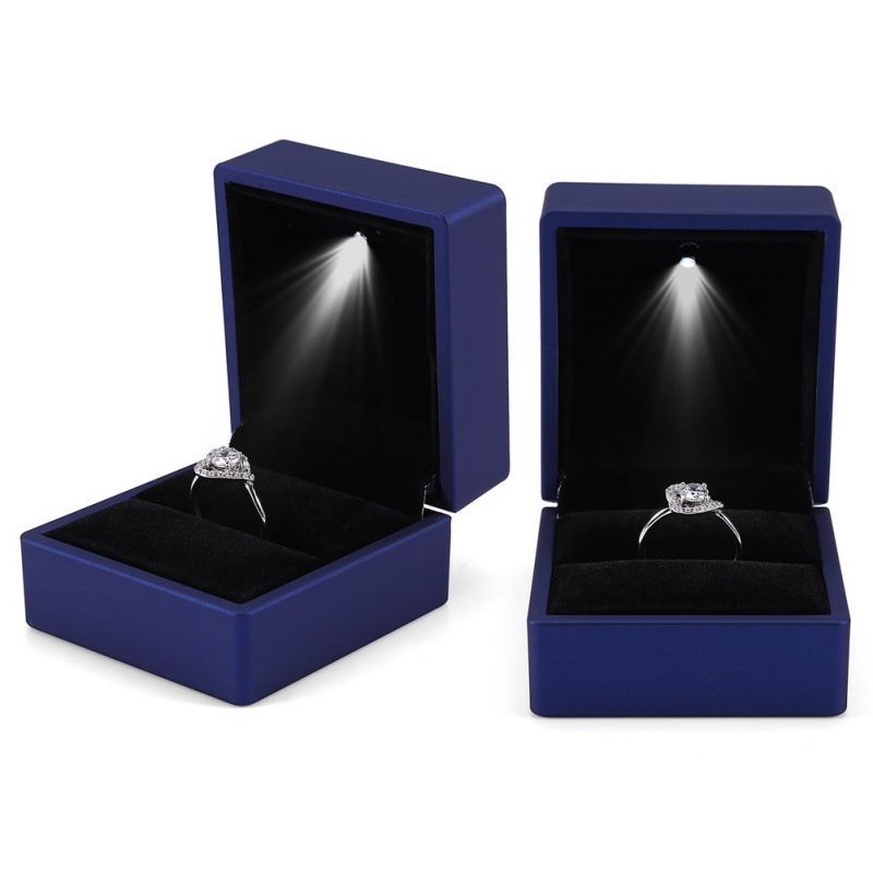 Kotak Cincin Lamaran LED Kotak Cincin Pernikahan Box Cincin Tunangan Ring Box