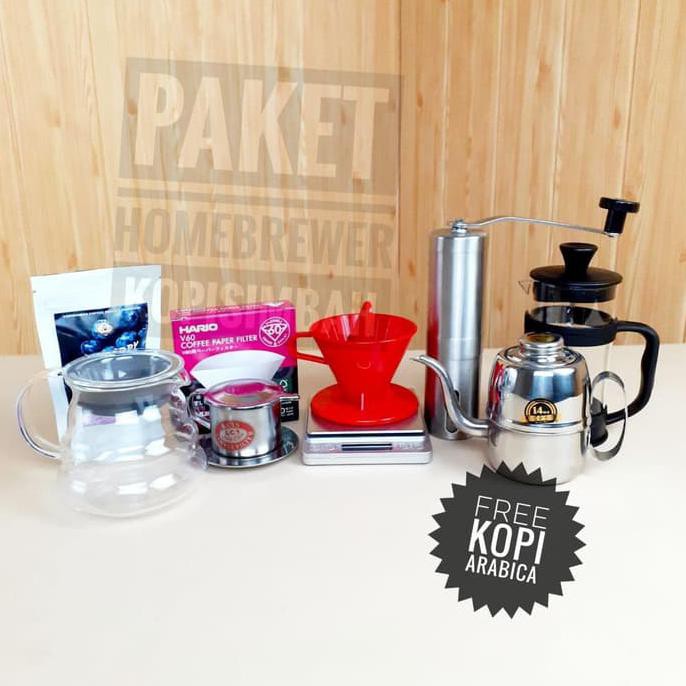 

Paket Hemat Home Brewer, Seduh Alat Kopi Manual Gratis Kopi Basic 1 KOMPLIT