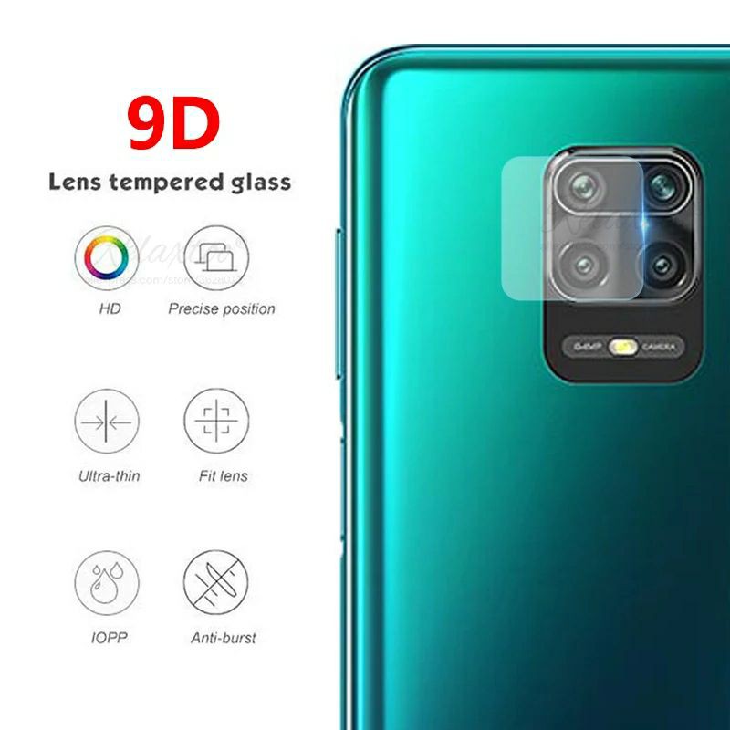 4IN1- Tempered Glass TG Anti Gores Full Layar Kamera Xiaomi Redmi Note 9 Pro Screen Protector