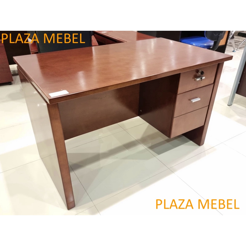 Meja Tulis Kantor / Kerja Kayu 1/2 Biro At Home