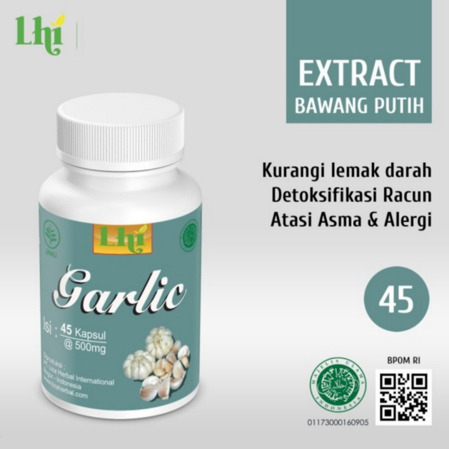 OBAT Herbal Kapsul garlic ekstrak bawang putih, baik unt kolesterol & menjaga kesehatan Jantung