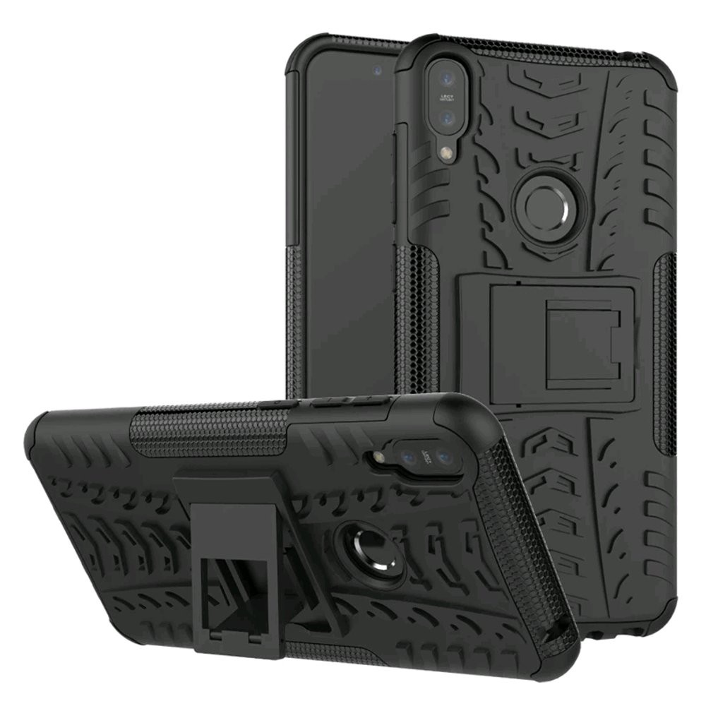 CASE ASUS ZENFONE MAX PRO M1 HARD CASE RUGGED ARMOR CASING KICK STAND