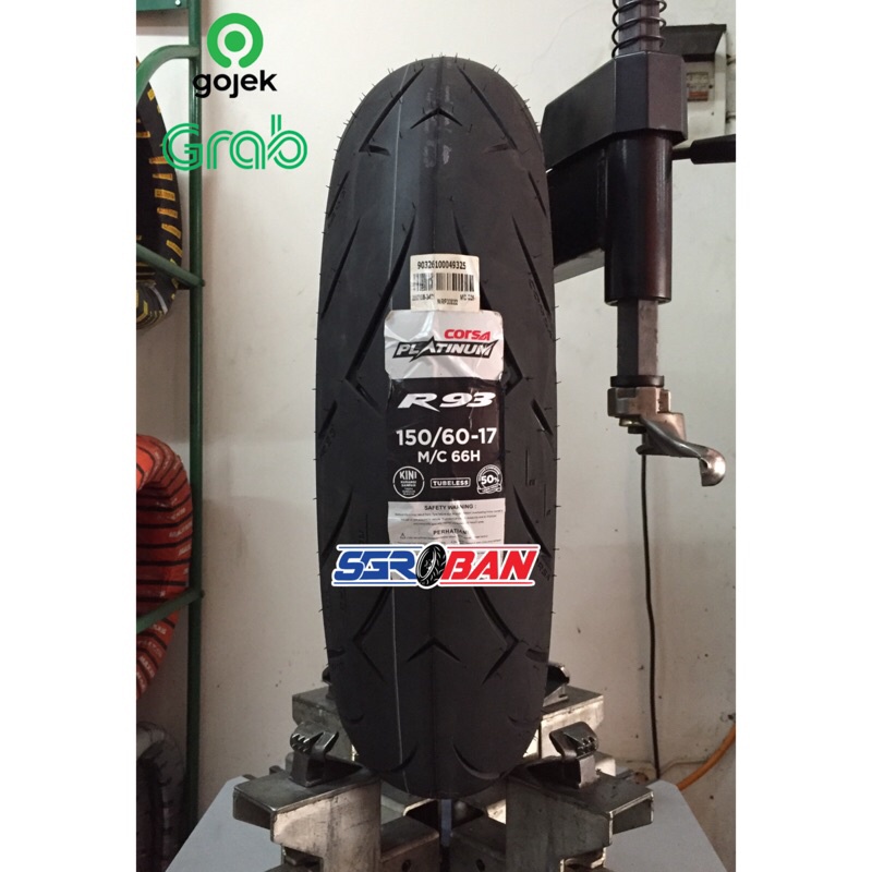 BAN CORSA R93 150/60-17 TUBELESS CORSA RACING BYSON R25 NINJA250 MURAH