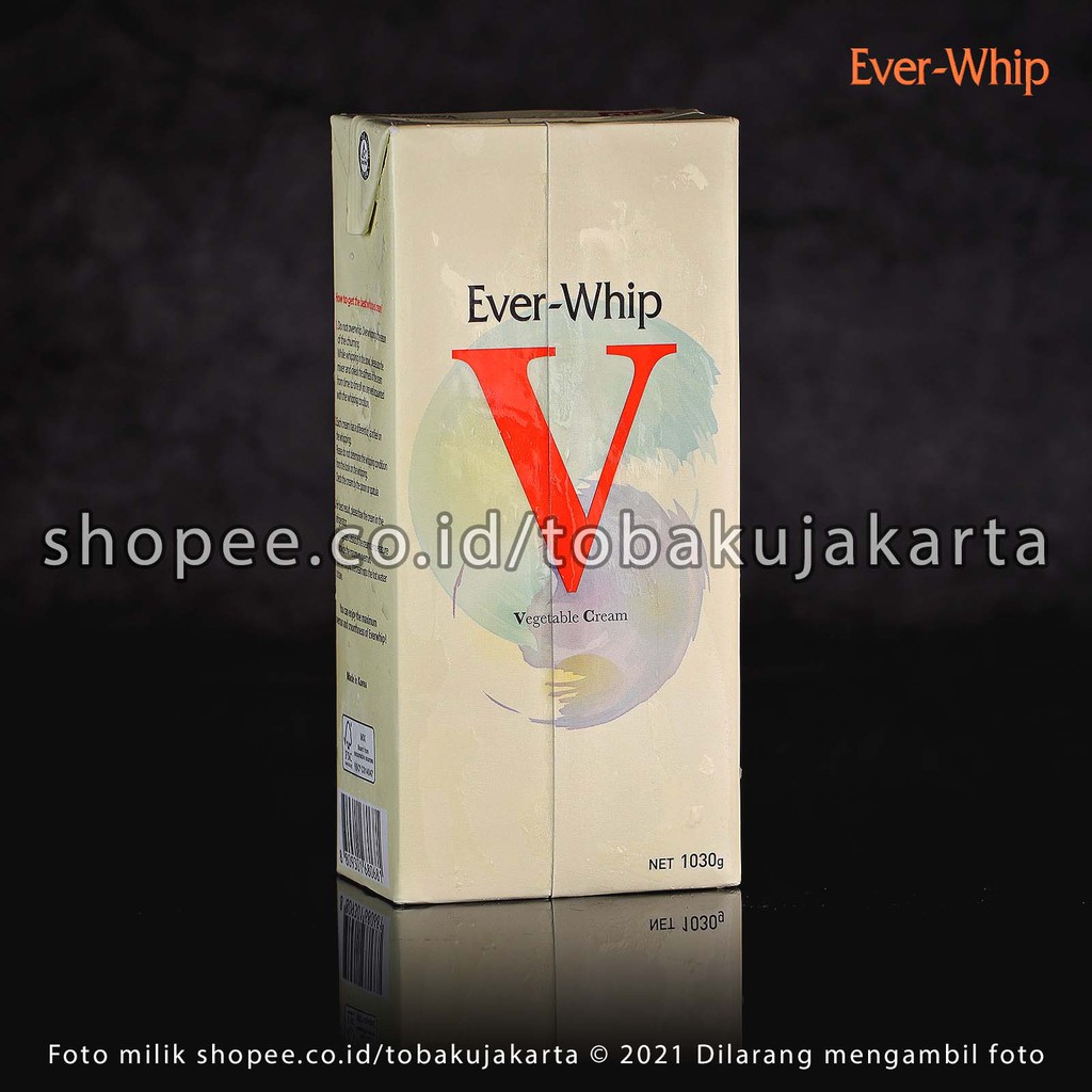 

Ever Whip V Rasa Vanilla 1kg Non Dairy Whipping Cream EverWhip Korean