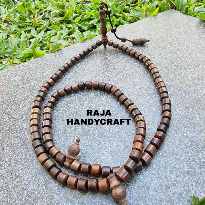 Tasbih Gaharu Wangi Model Tabung/Tasbih Kayu Gaharu Kalimantan Asli/Tasbih 99/Tasbeh