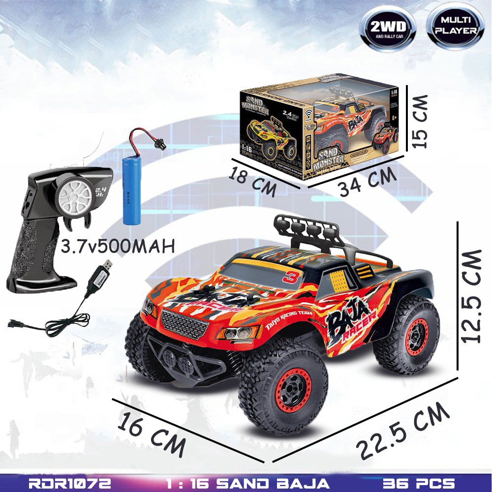 MURAH RDR1072 RDR1206 RC Sander Baja Offroad OFF Road Buggy Pasir Mainan Anak Mobil Remote Control Remot Kontrol Hobi Murah RADAR