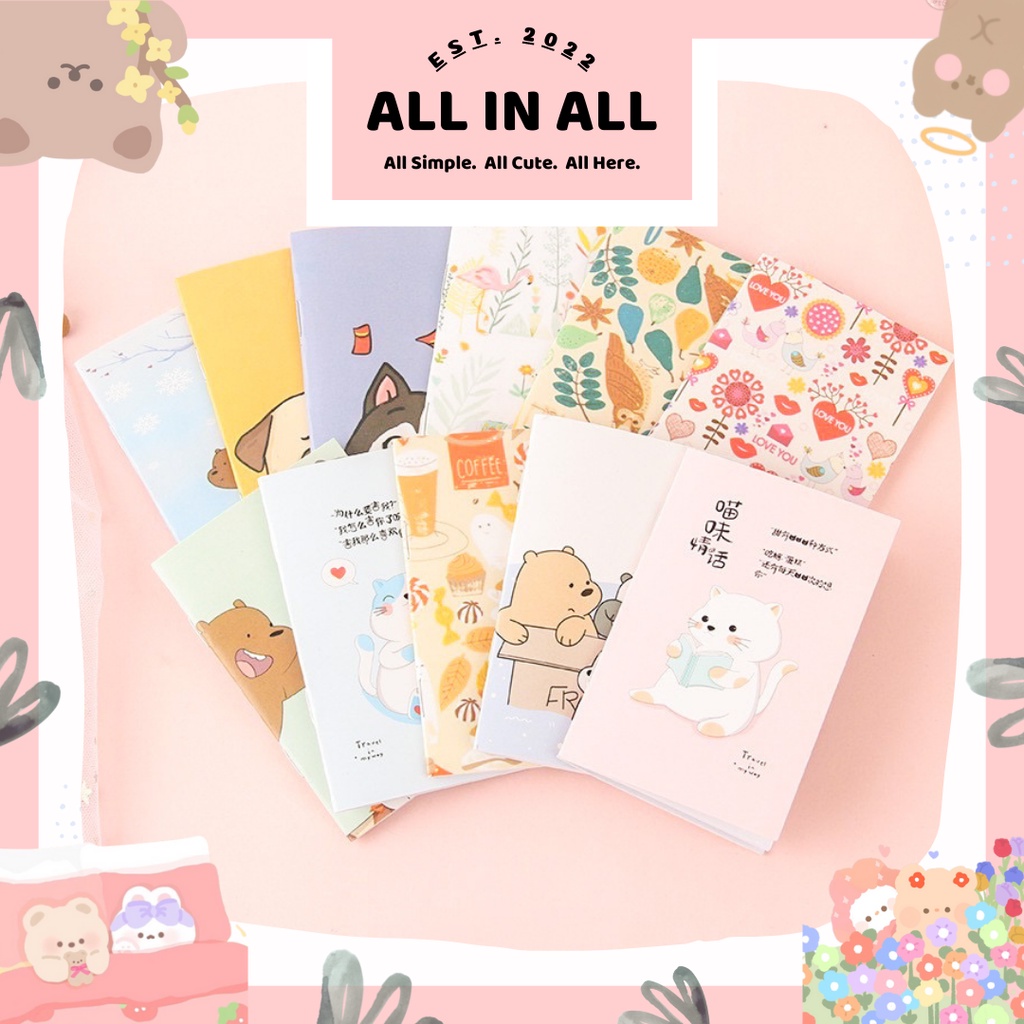 

❤️ALL IN ALL❤️NOTEBOOK MINI KARAKTER LUCU | BUKU TULIS | BUKU CATATAN | NOTEBOOK MINI KARAKTER