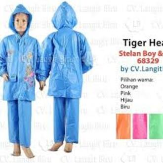 JAS HUJAN STELAN ANAK BOYNGIRL TIGER HEAD 68329