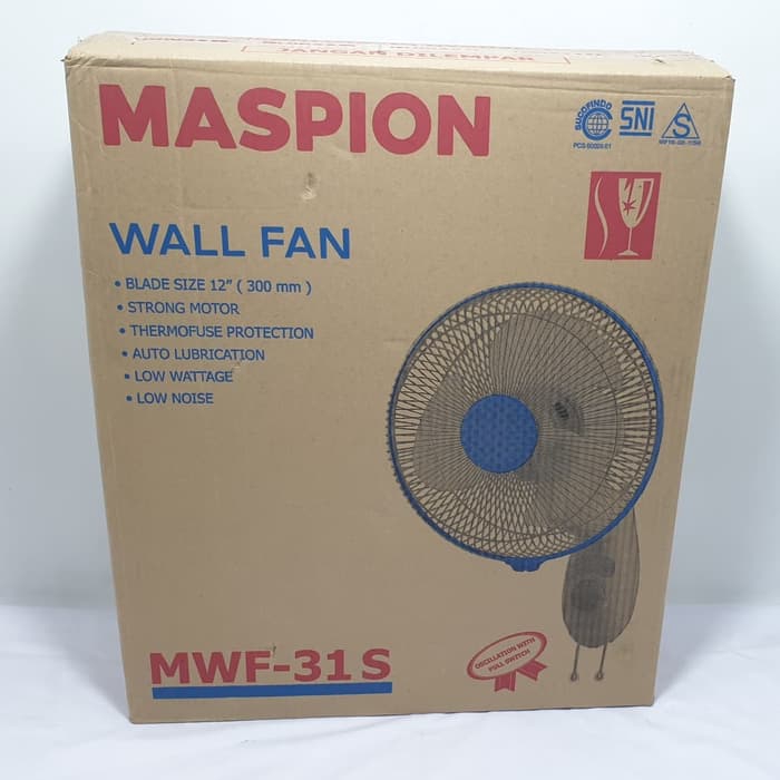 Kipas Angin Dinding Tembok 12inch 2 tali MASPION  MWF 31S - Wall fan MWF31S MWF 31 S