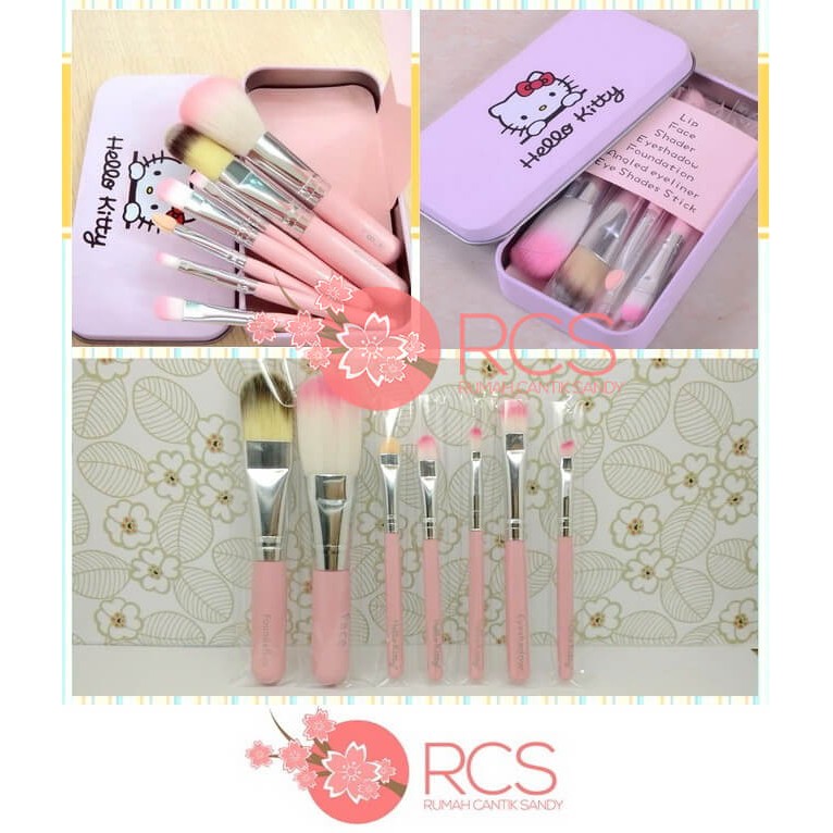 MAKE UP BRUSH HELLO KITTY ~ KUAS MAKEUP ~ [ 7 PCS ]