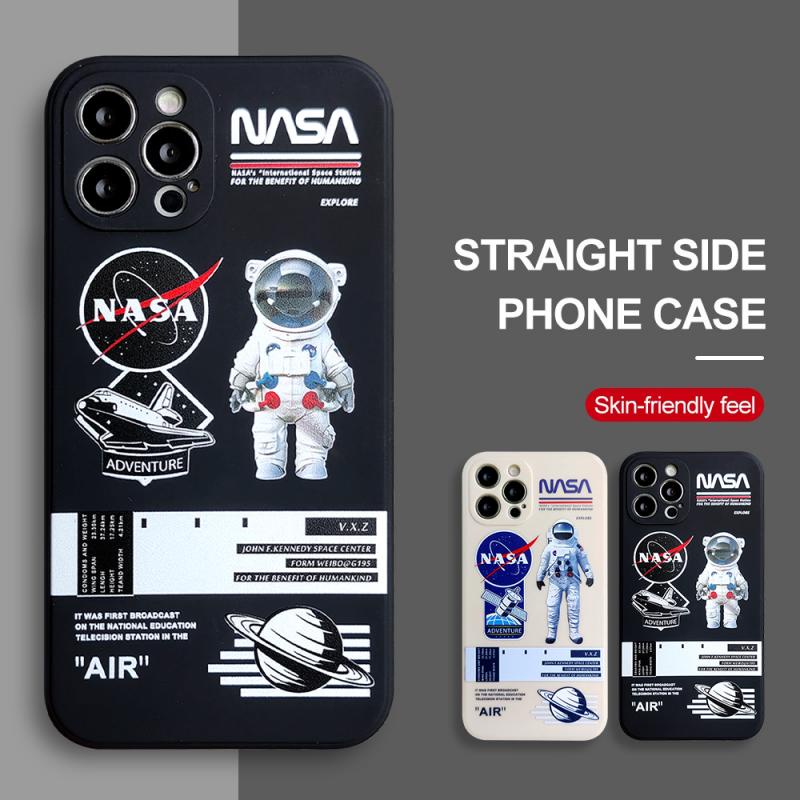 Soft Case Tpu Motif NASA Untuk iPhone 7 8 6 6s plus 11 XR X XS max 13 12 pro max SE 2020