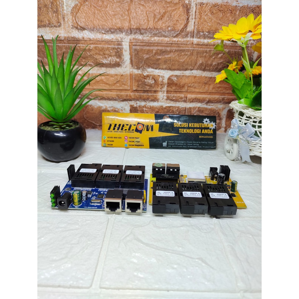 Mobo Converter Ethernet Fiber Switch FO 3 SC 2 LAN (Board Only )Konverter AAB/3 FO 2 LAN