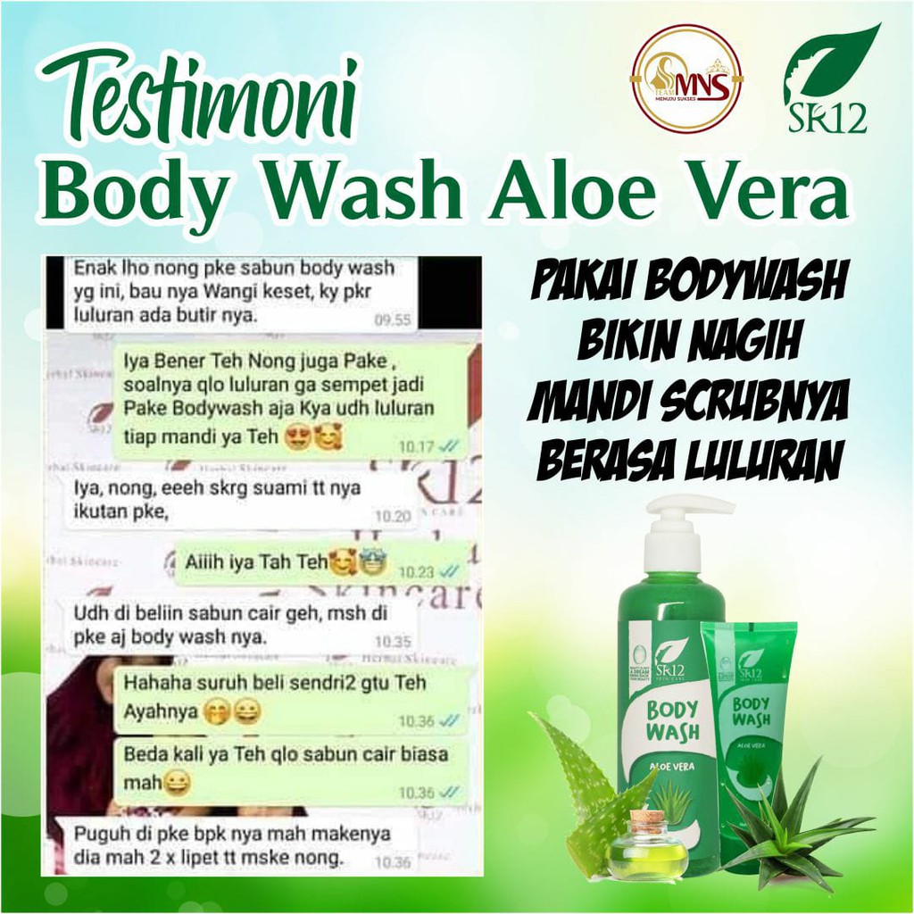 Body Wash SR12 Extra Aloevera / Body Wash SR12 / Body Wash SR12 100ml / Body Wash SR12 250ml