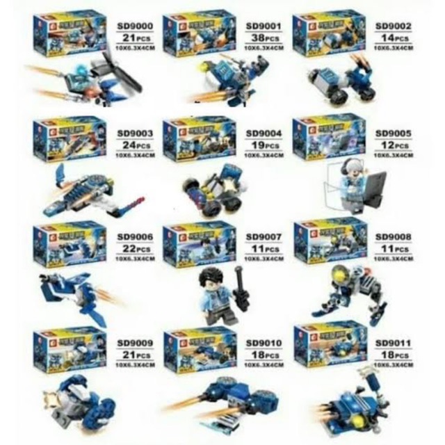 Sembo Block Future Police Kendaraan 12 in 1 SD 509000 - SD509011