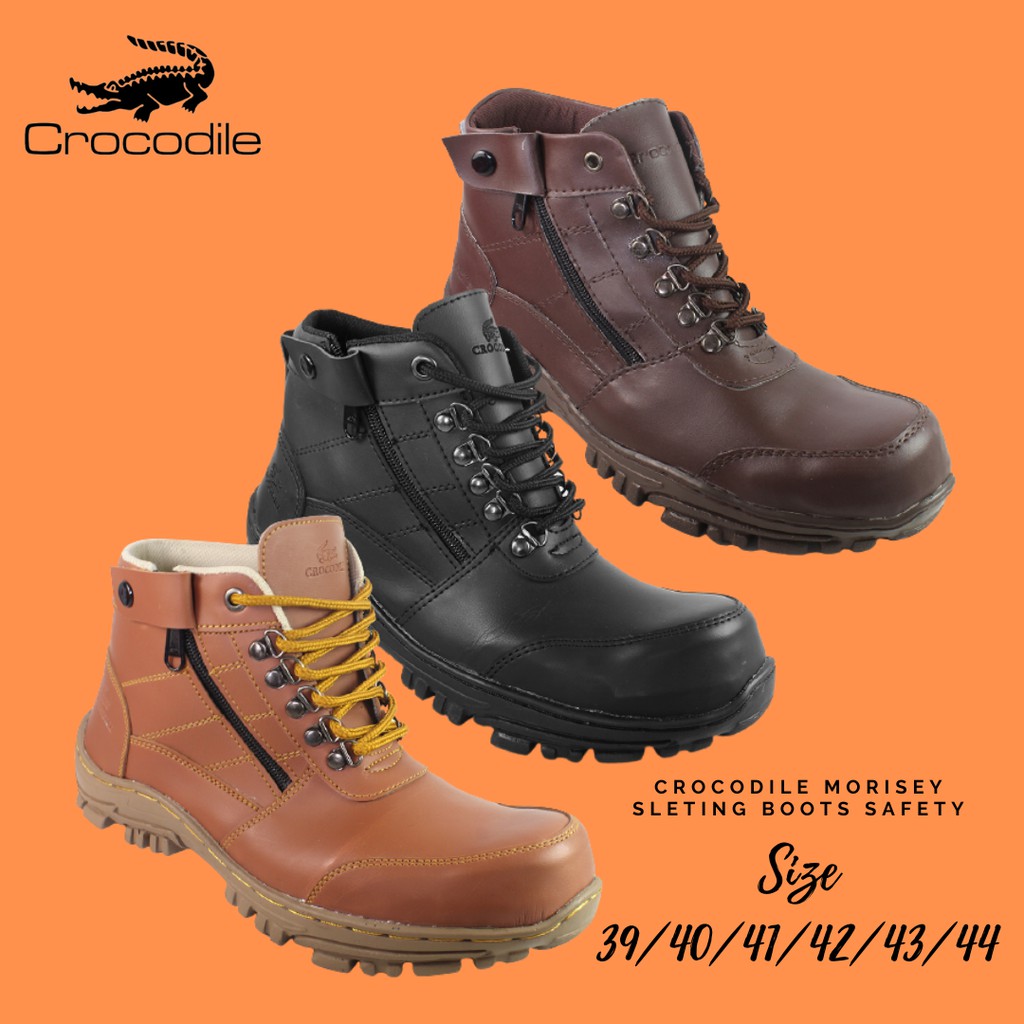 Crazy Diskon Bulan ini - Sepatu Safety Ujung Besi Sepatu Boots Casual Proyek Kerja Lapangan