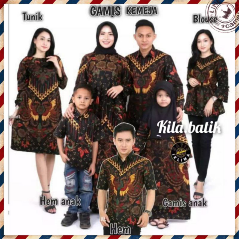 Batik Couple keluarga sania ruffle ori ndoro jowi dnt motif kupu kuning.S.M.L.XL.XXL.